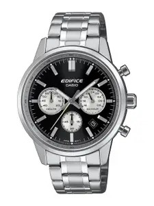 CASIO Edifice Men Stainless Steel Cuff Straps Analogue Chronograph Watch ED655