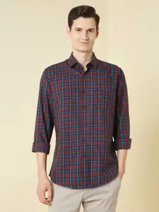 Allen Solly Men Slim Fit Tartan Checks Checked Casual Shirt