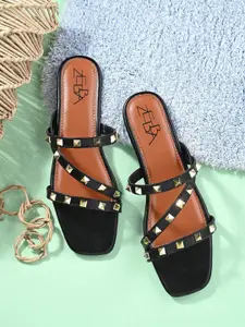 Zebba Women Open Toe Flats