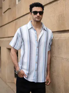 Powerlook Men Striped Casual Shirt