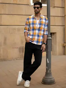 Powerlook Men Tartan Checks Checked Casual Shirt