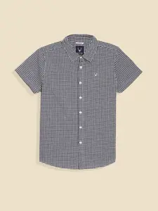 Allen Solly Junior Boys Gingham Checks Checked Casual Shirt