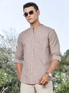 Thomas Scott Men Premium Slim Fit Opaque Casual Shirt