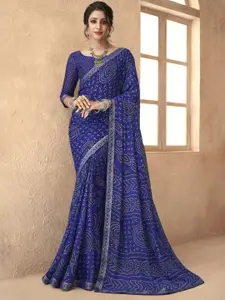 LeeliPeeri Designer Bandhani Printed Saree