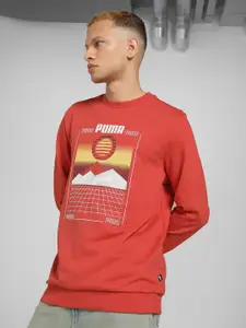 Puma 3D Graphic Printed Regular Fit Sweatshirt