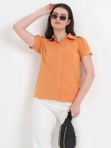 CHARMGAL Women Classic Slim Fit Casual Shirt