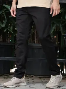 WROGN Men Comfort Tapered Fit Mid-Rise Jeans