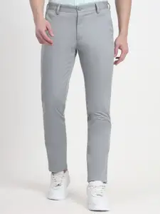 JADE BLUE Men Slim Fit Trousers
