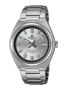 CASIO Edifice Men Stainless Steel Dial & Stainless Steel Cuff Straps Analogue Watch ED654