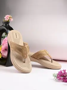 DressBerry Women Open Toe Flats With Laser Cut