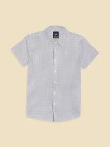 Allen Solly Junior Boys Micro Checks Checked Casual Shirt