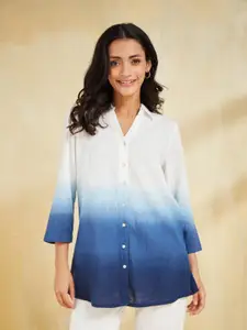 Fabindia Women Ombre Printed Cotton Top