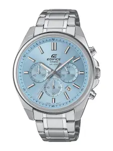 CASIO Men Dial & Stainless Steel Cuff Straps Analogue Chronograph Watch ED659