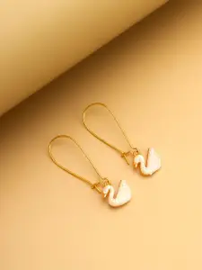 aadita  Gold-Plated  Animal Shaped Drop Earrings