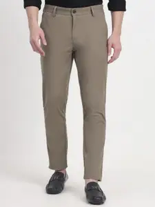 JADE BLUE Men Mid-Rise Slim Fit Trousers