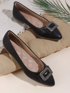 CORSICA Women Embellished Open Toe Flats with Buckles