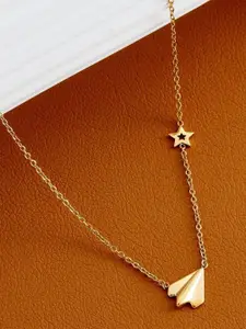 MYKI Stainless Steel Gold-Plated Necklace