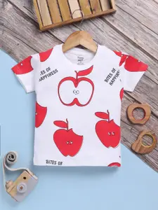 Toonyport Boys Typography Printed Applique T-shirt