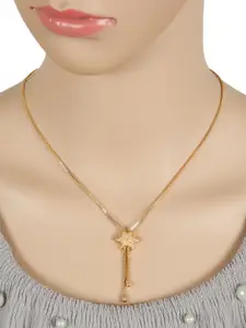 Anouk Gold-Plated American Diamond Studded Necklace