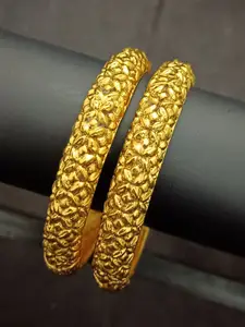 EVY Set Of 2 Gold-Plated Bangles