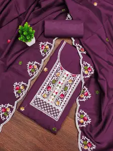 KALINI Embroidered Unstitched Dress Material
