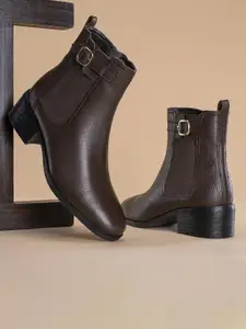 Red Tape Women Flatform Heel Slip On Chelsea Boots