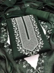 Peachmode Floral Embroidered Unstitched Dress Material