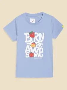 Allen Solly Junior Round Neck Cotton Boys Typography Printed T-shirt