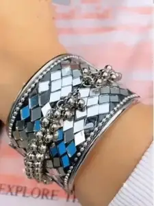 Sangria Oxidised Beaded Bangle