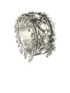 Sangria Oxidized Beaded Bangle