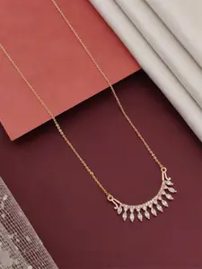 ABDESIGNS Women Magnificent Roseold Plated Pendant Chain jewellery