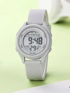 ON TIME OCTUS Boys Printed Dial & Wrap Around Straps Digital Watch DIGITAL-027 GREY