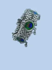 Sangria Ghungroo Beaded Bangle