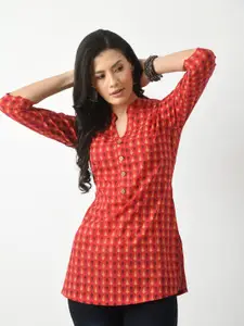 KALINI Ethnic Motifs Printed Pure Cotton Kurti