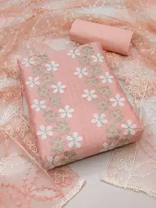 Peachmode Embroidered Unstitched Dress Material