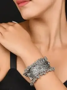 Sangria Oxidised Beaded Bangle