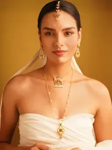 JAYPORE Silver Gold-Plated Necklace