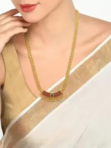 Anouk Gold-Plated American Diamond Studded Necklace