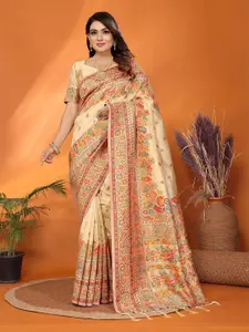 elora Woven Design Saree With Blouse Piece