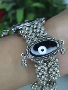 Sangria Oxidised Beaded Bangle