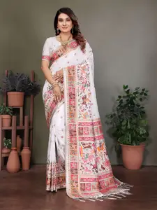 elora Woven Design Silk Blend Saree