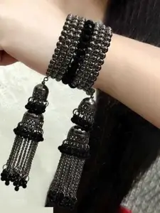 Sangria Beaded Jhumki Bangle