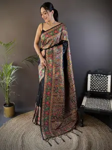 elora Woven Design Silk Blend Saree