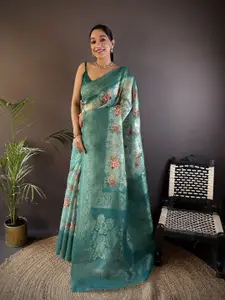 elora Woven Design Zari Silk Blend Banarasi Saree