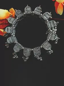Sangria Oxidised Ghunghroo Jhumka Bangle