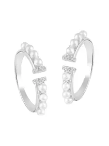 Peora Rhodium-Plated Toe Rings