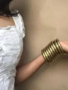 Sangria Beaded Spiral Bangle