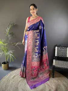 elora Ethnic Motifs Woven Design Zari Paithani Saree