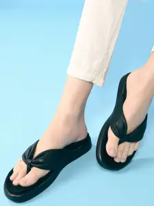 Inc 5 Women Round Toe T-Strap Flats