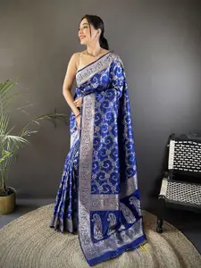 elora Ethnic Motifs Woven Design Zari Banarasi Saree